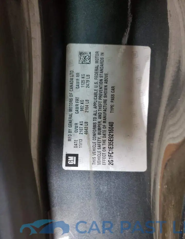 2G1FC1E35E9216040# 12