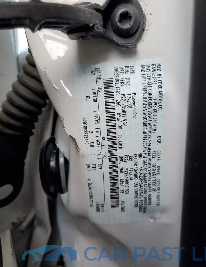 1FADP5AU6JL105093# 13