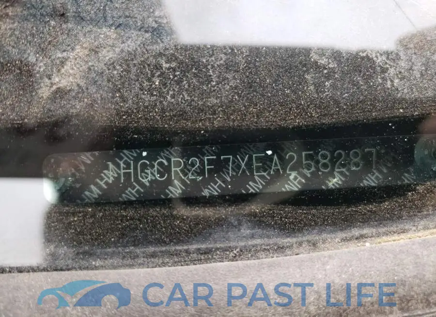 1HGCR2F7XEA258287# 12