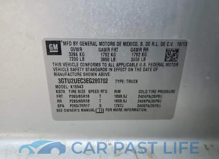 3GTU2UEC3EG280702# 12