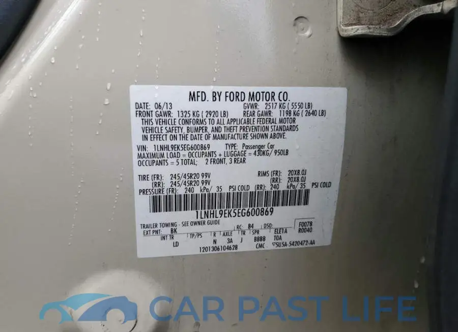 1LNHL9EK5EG600869# 12