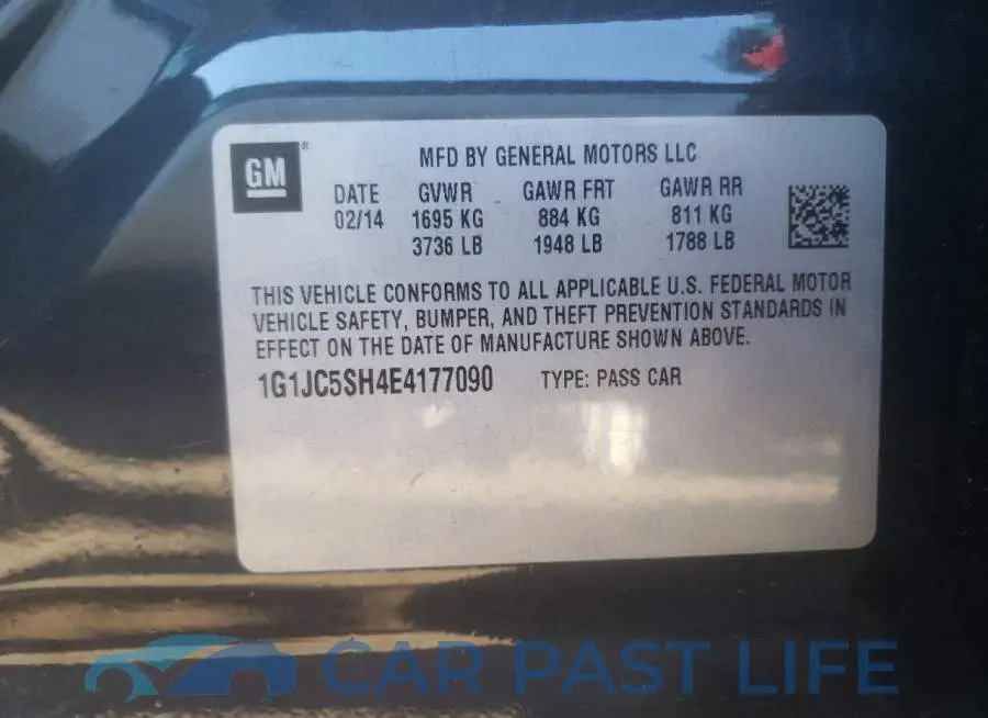 1G1JC5SH4E4177090# 12