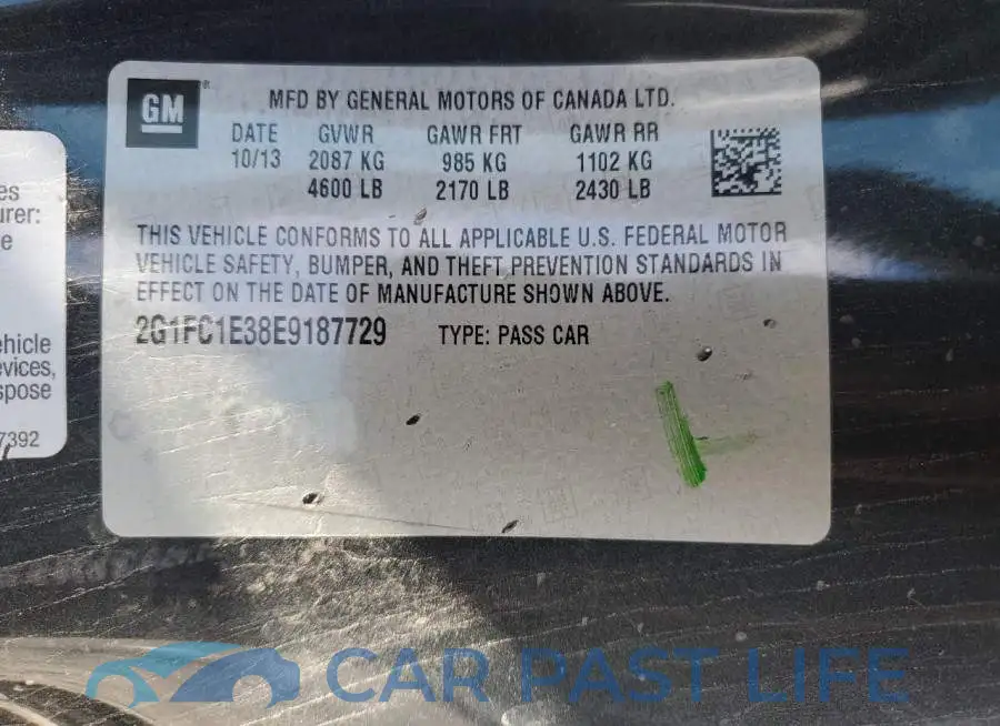 2G1FC1E38E9187729# 12