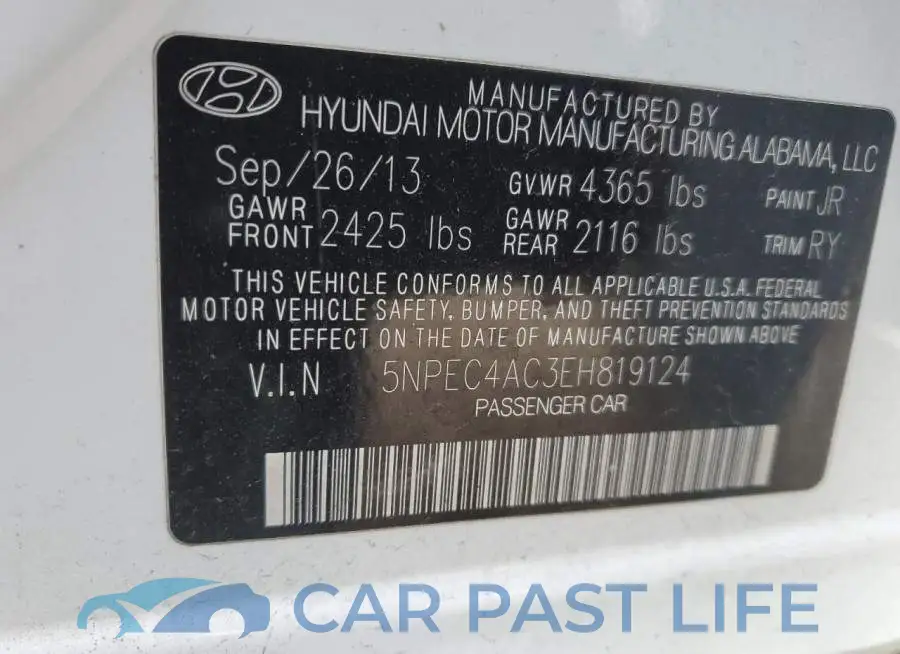 5NPEC4AC3EH819124# 13