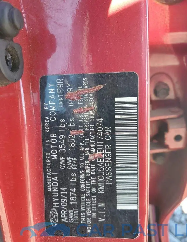 KMHCU5AE2EU174074# 12