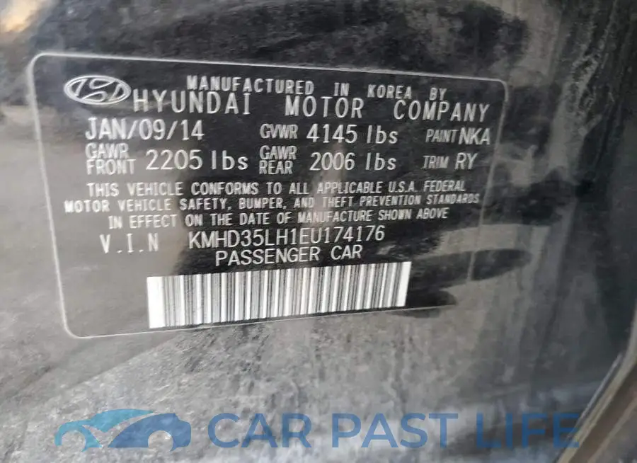 KMHD35LH1EU174176# 12