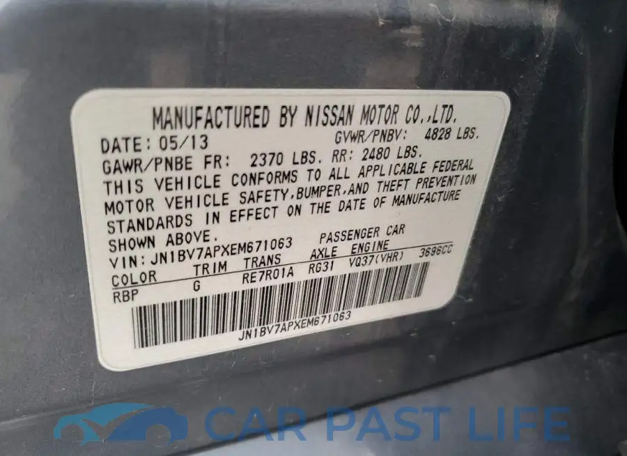 JN1BV7APXEM671063# 12