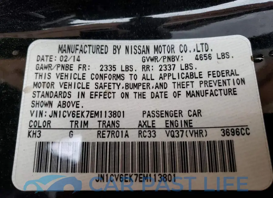 JN1CV6EK7EM113801# 12