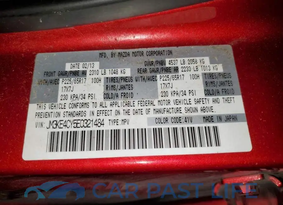 JM3KE4CY5E0321484# 12
