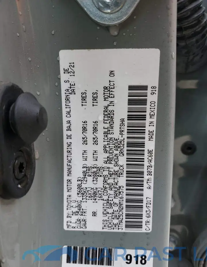 3TMAZ5CN2NM167575# 12