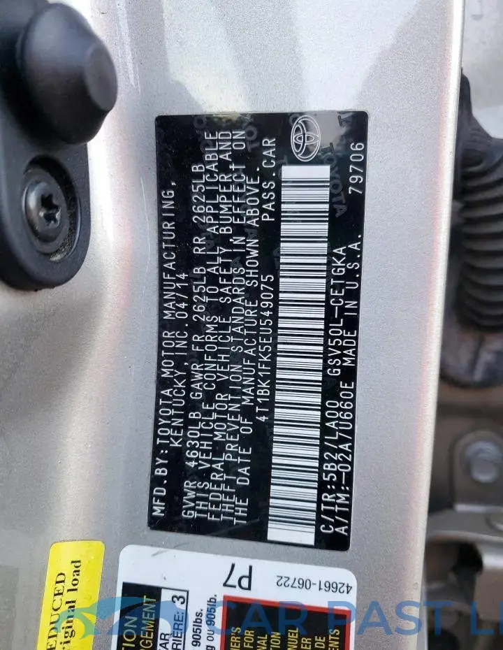 4T1BK1FK5EU549075# 12