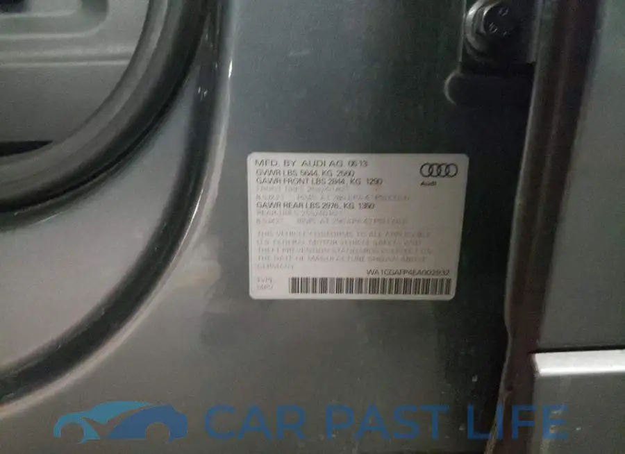 WA1CGAFP4EA002932# 13