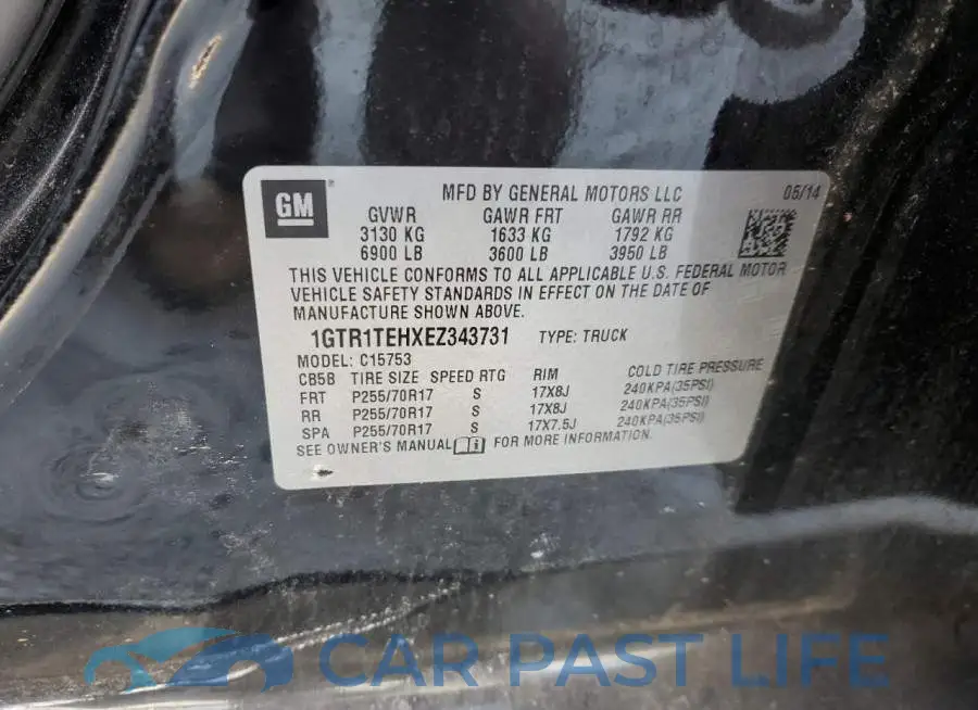1GTR1TEHXEZ343731# 12