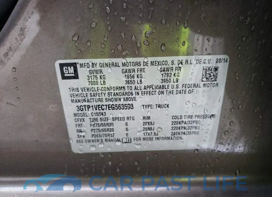 3GTP1VEC7EG563593# 12