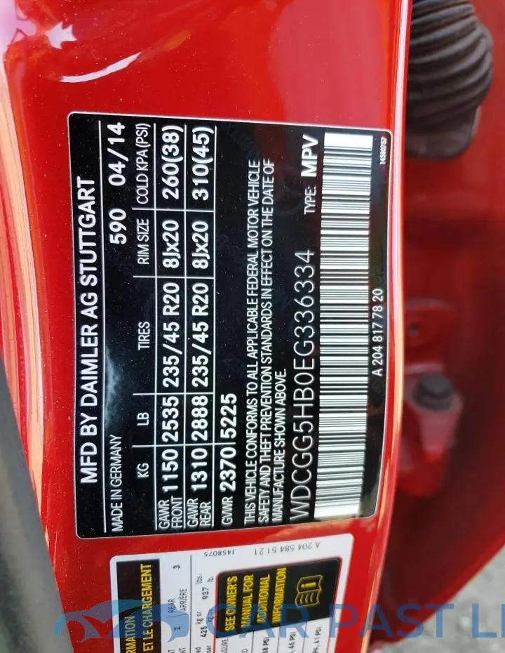 WDCGG5HB0EG336334# 13