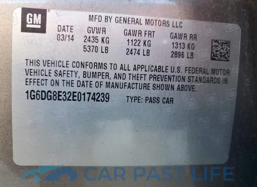 1G6DG8E32E0174239# 12