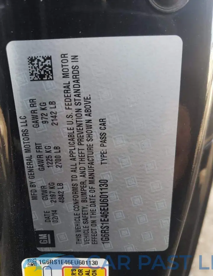 1G6RS1E46EU601130# 12