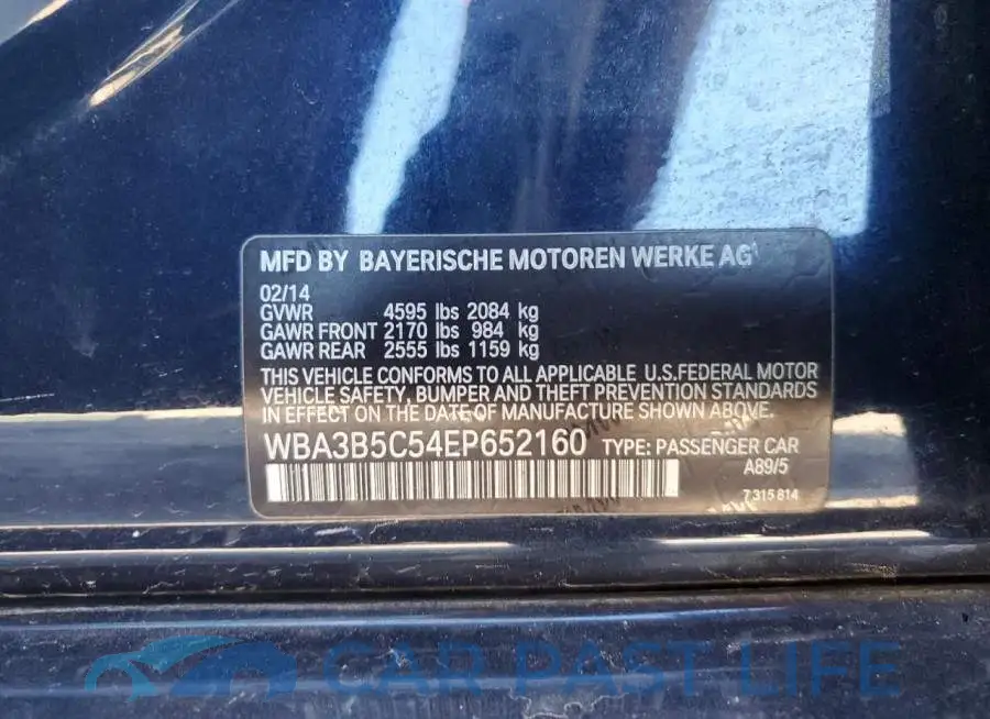 WBA3B5C54EP652160# 12