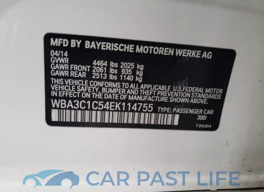 WBA3C1C54EK114755# 13