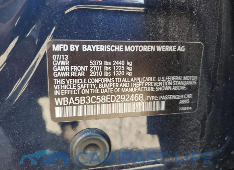 WBA5B3C58ED292468# 12
