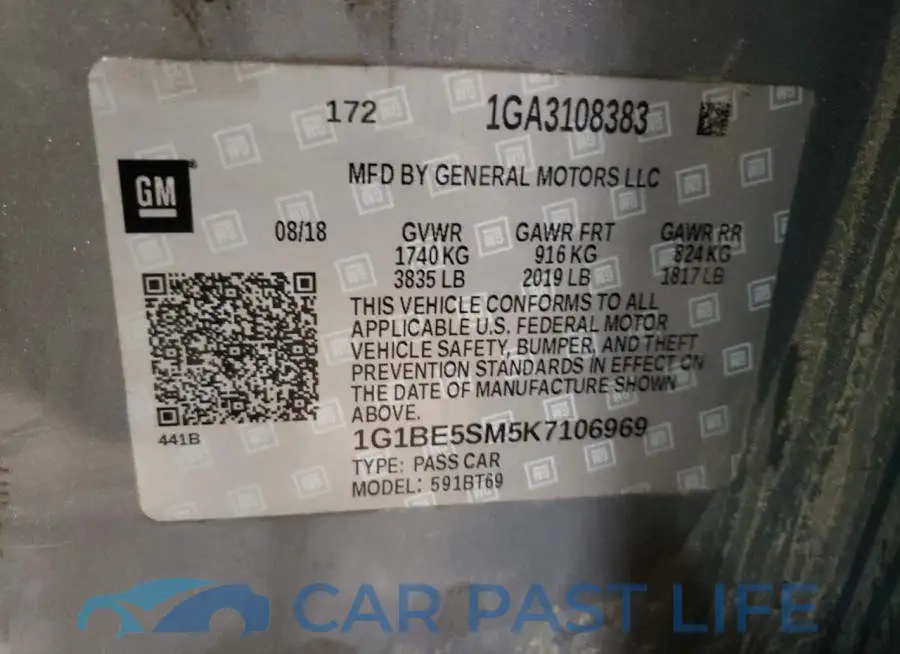 1G1BE5SM5K7106969# 12