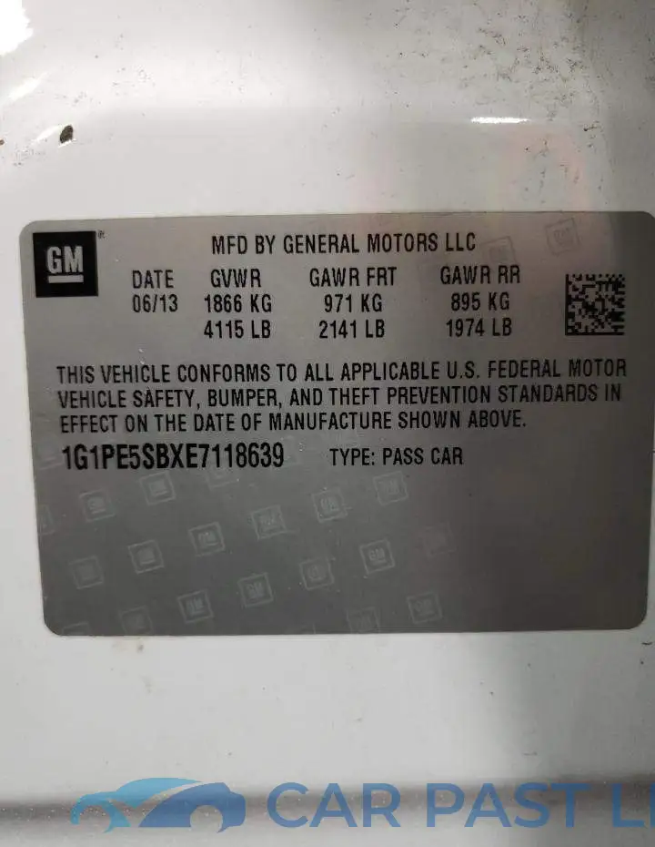 1G1PE5SBXE7118639# 12