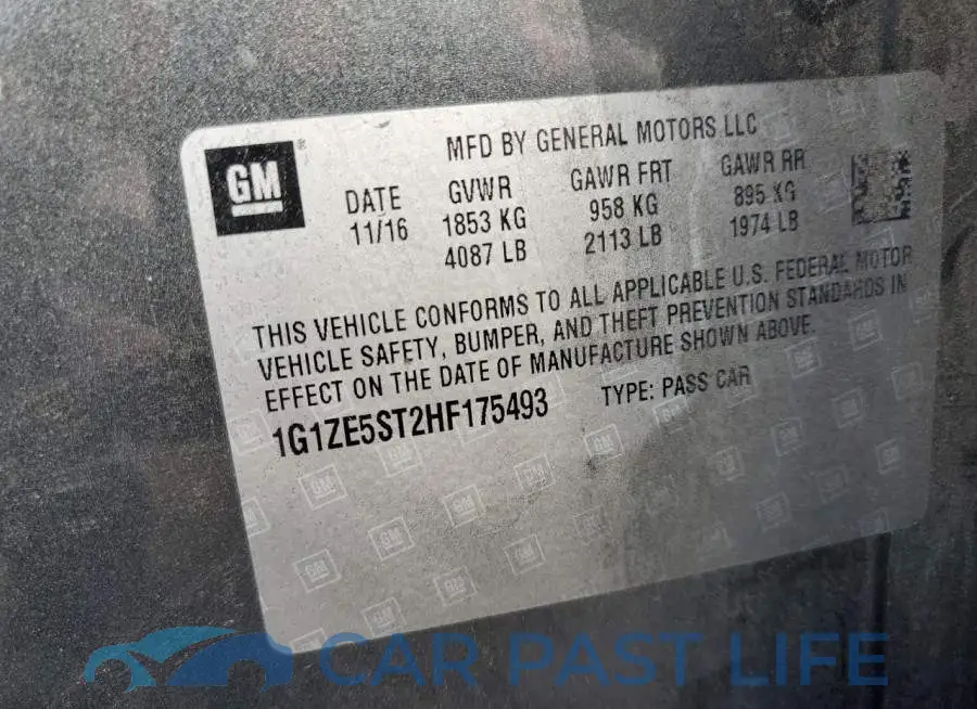 1G1ZE5ST2HF175493# 13