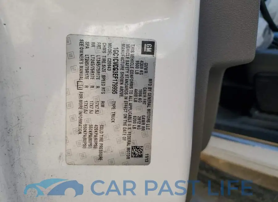 1GC1CVCG3EF179995# 10