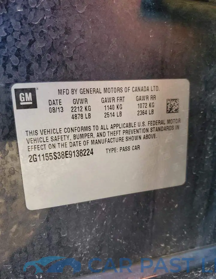 2G1155S38E9138224# 12