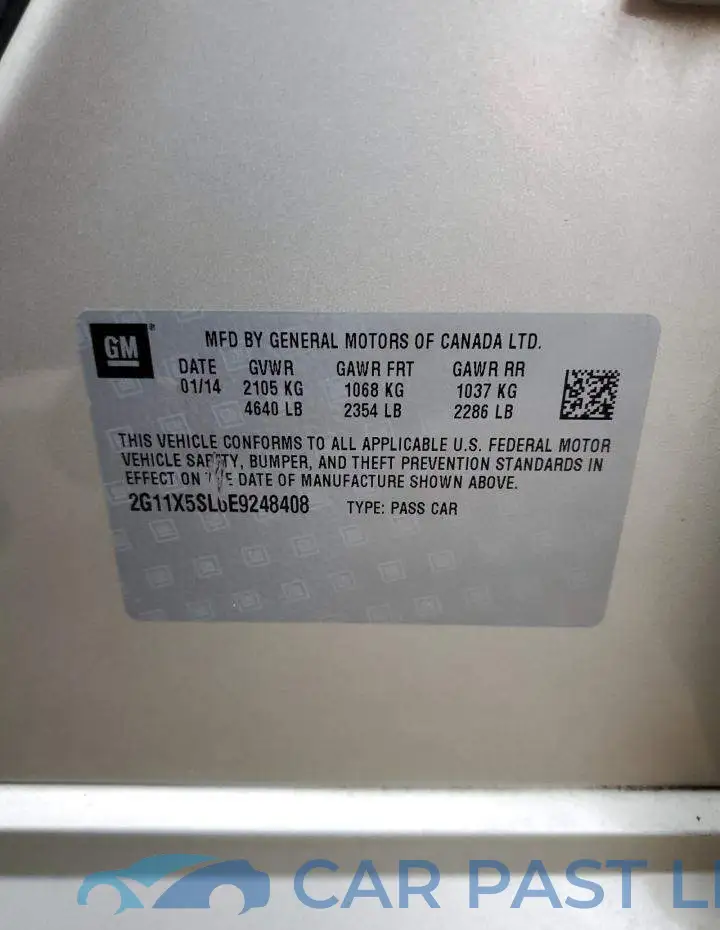 2G11X5SL6E9248408# 12