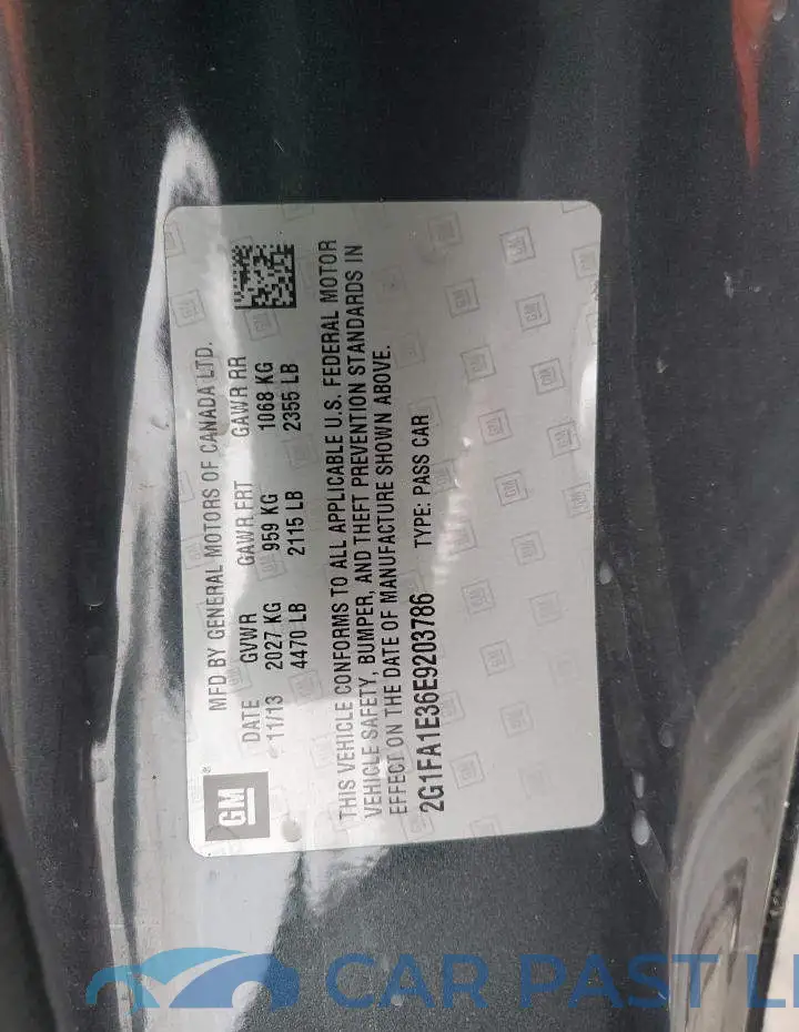2G1FA1E36E9203786# 12