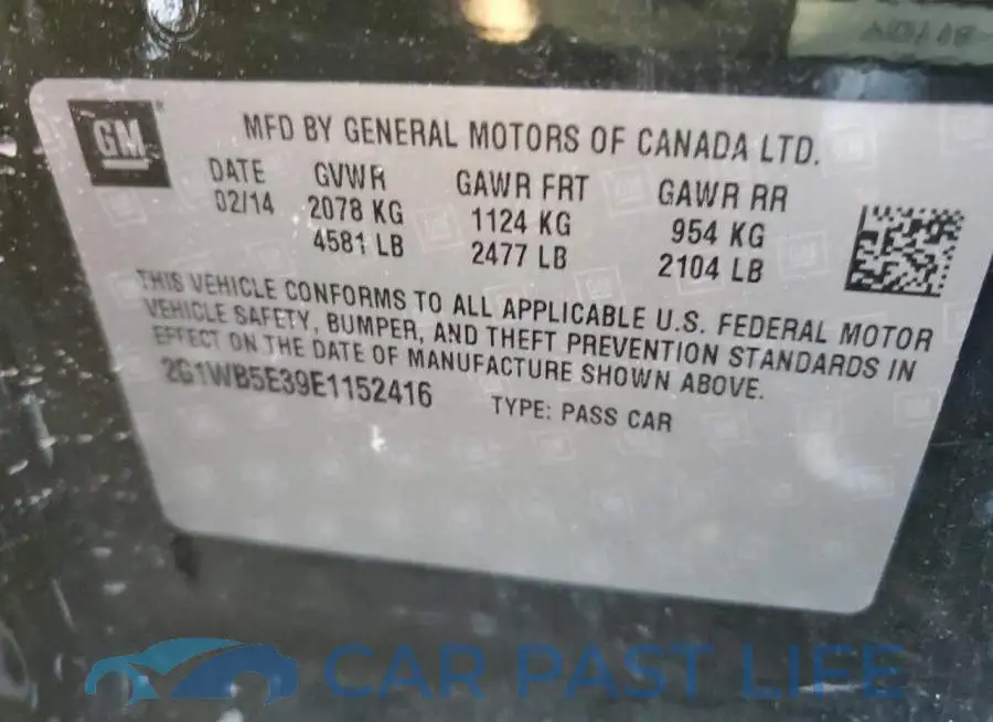 2G1WB5E39E1152416# 13