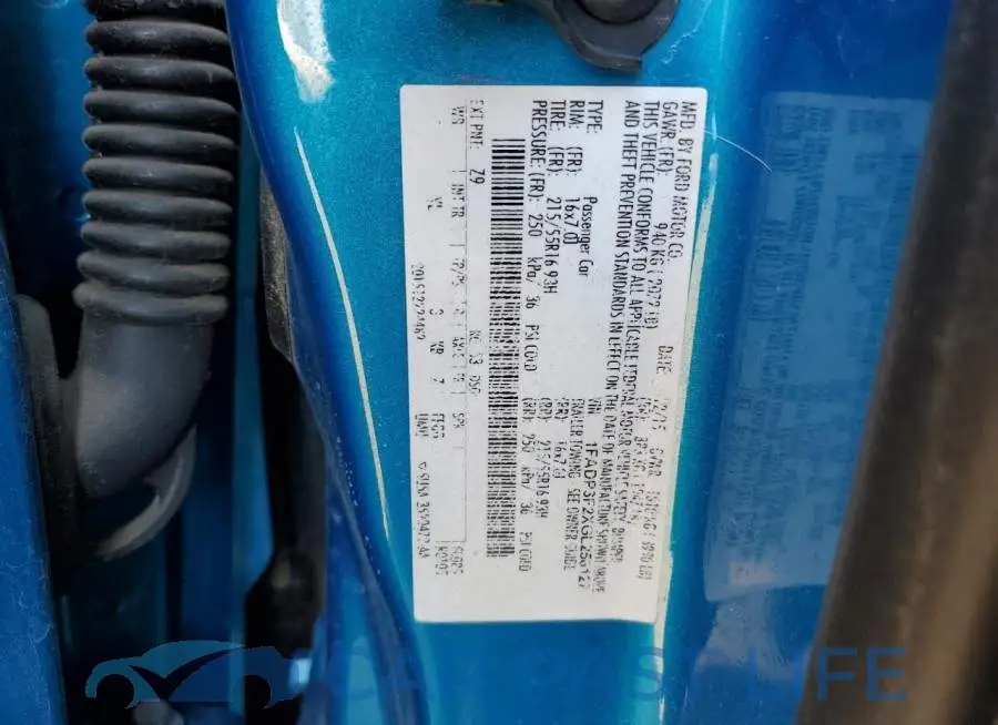 1FADP3F2XGL258127# 12