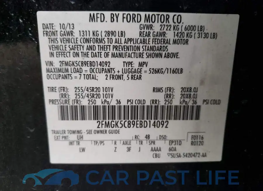2FMGK5C89EBD14092# 13