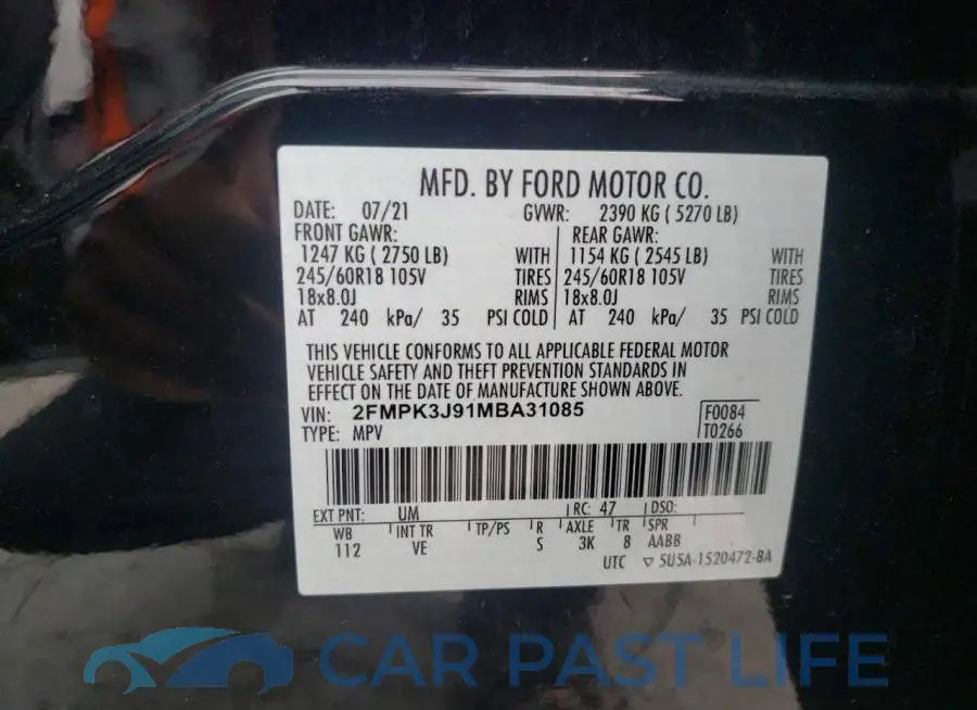 2FMPK3J91MBA31085# 13