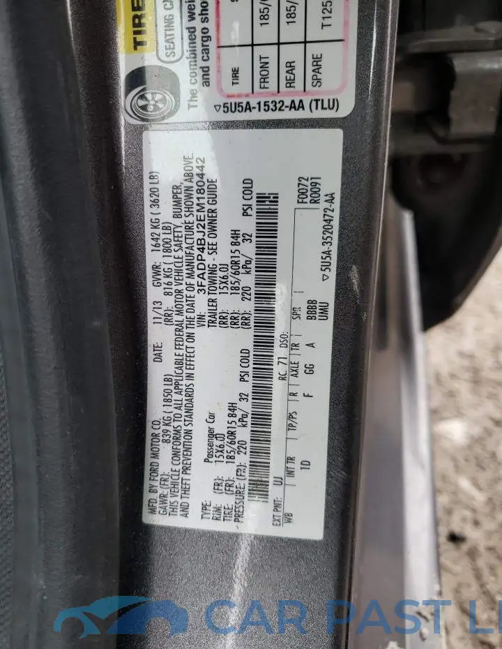 3FADP4BJ2EM180442# 13