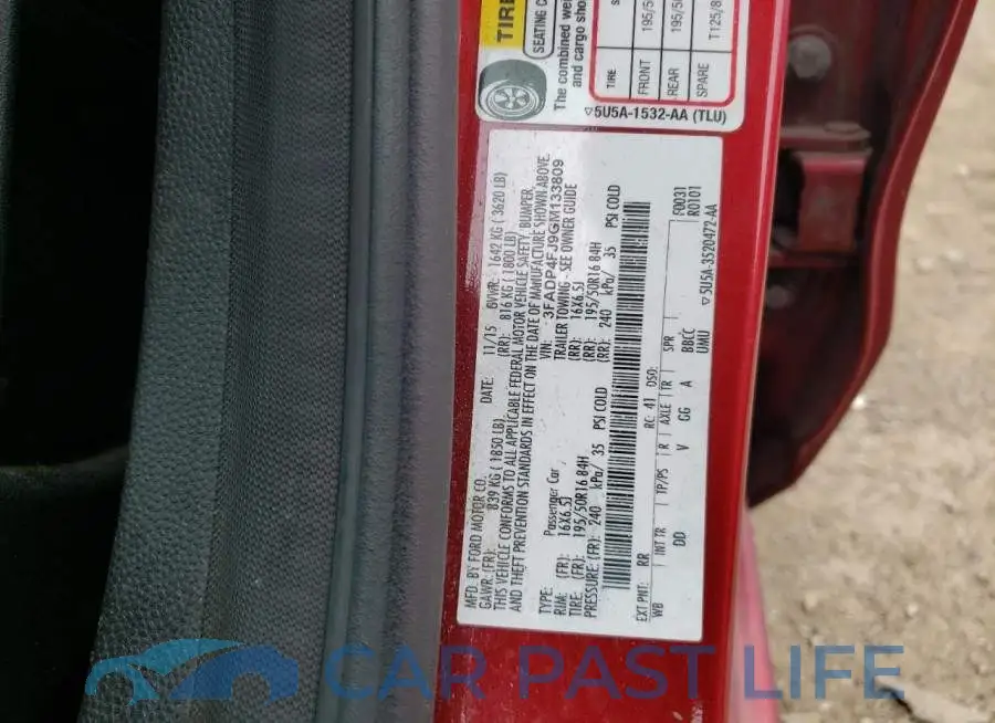3FADP4FJ9GM133809# 12