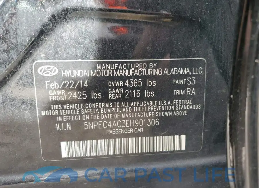 5NPEC4AC3EH901306# 12