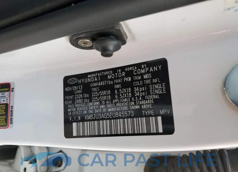 KM8JU3AG5EU845573# 12