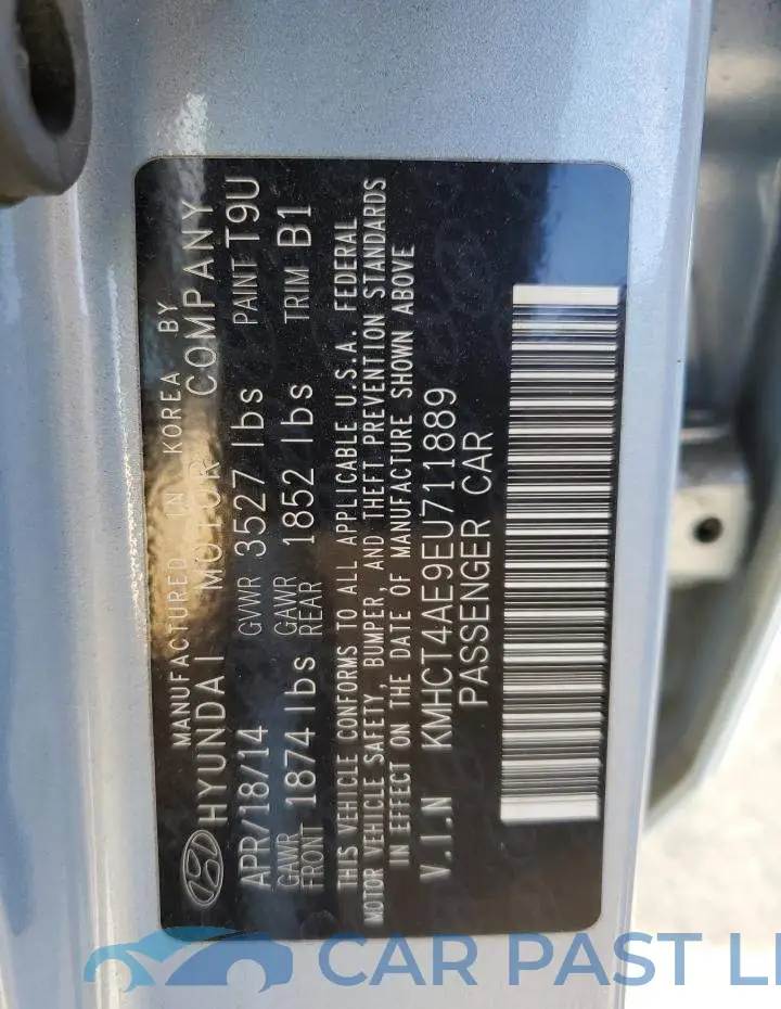 KMHCT4AE9EU711889# 12