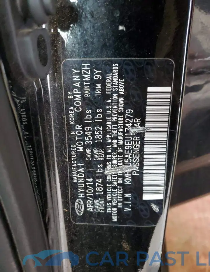 KMHCU5AE9EU174279# 12