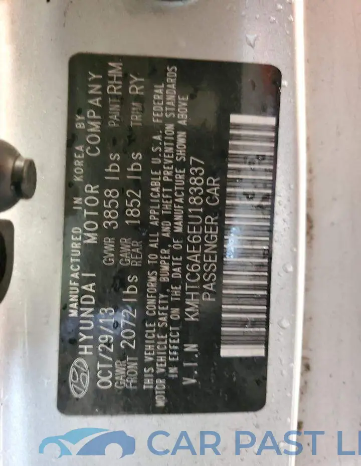 KMHTC6AE6EU183837# 13
