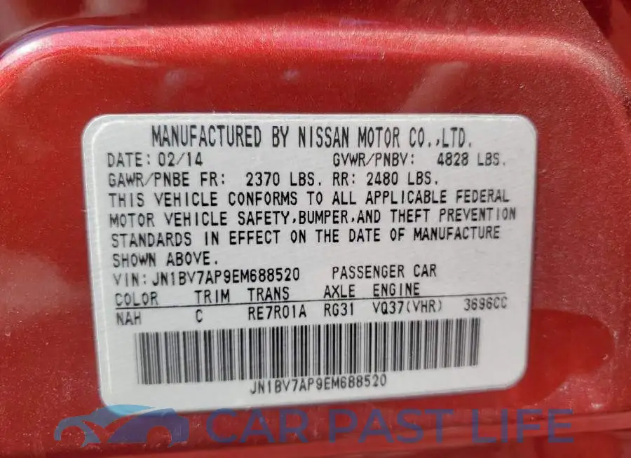 JN1BV7AP9EM688520# 12