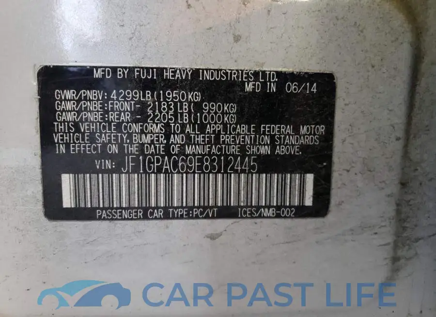 JF1GPAC69E8312445# 13