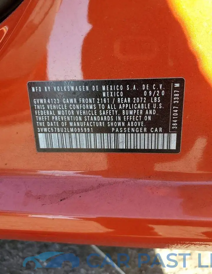 3VWC57BU2LM095991# 13
