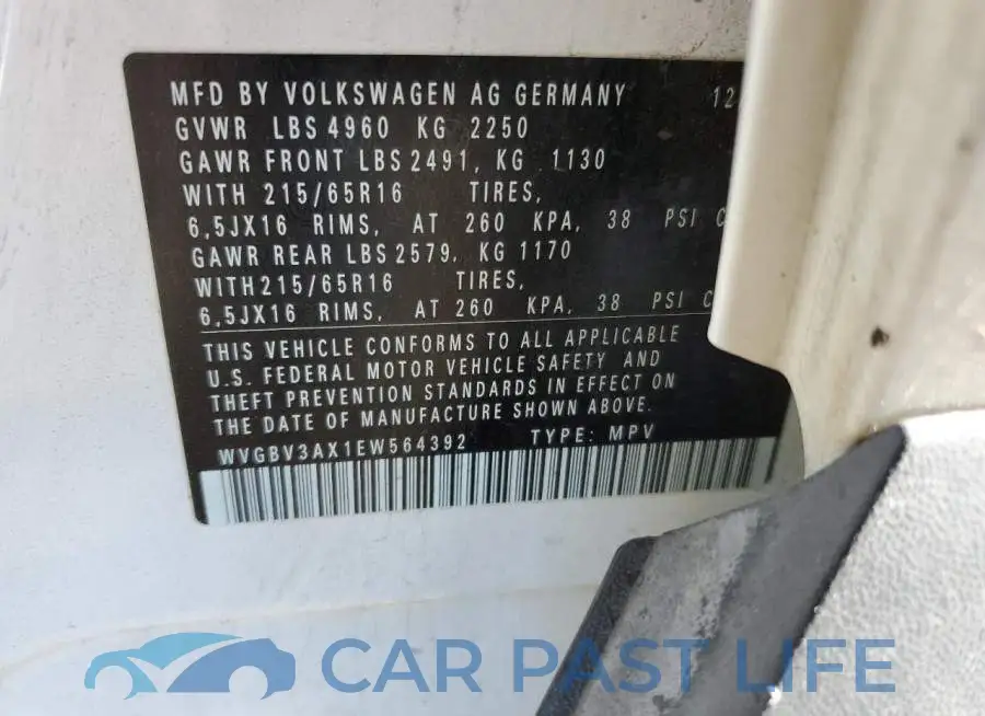 WVGBV3AX1EW564392# 12