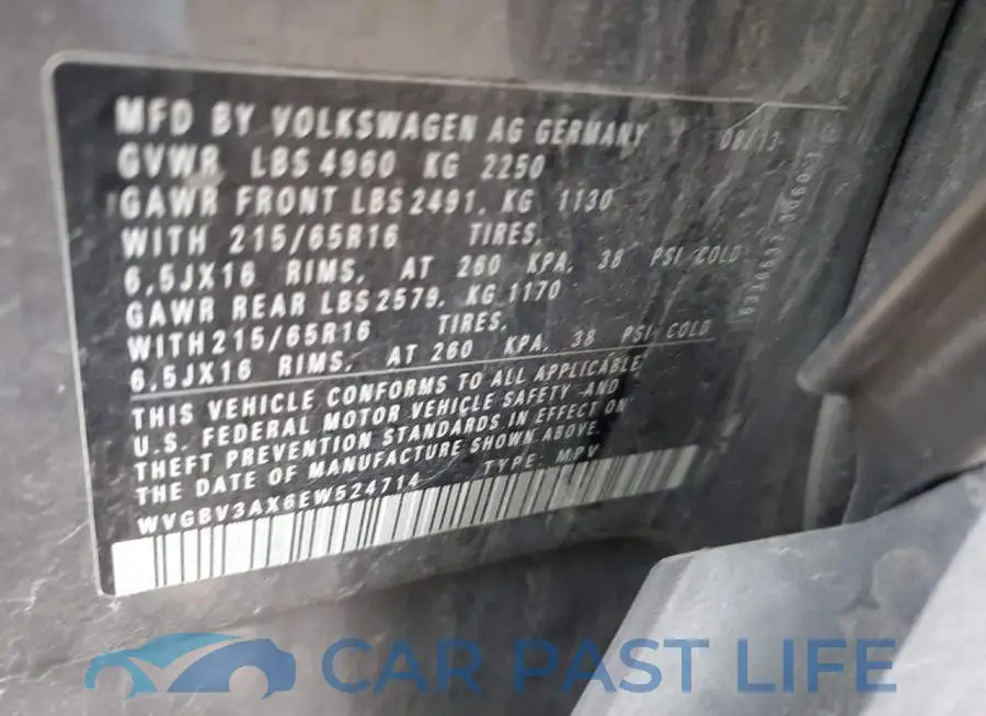 WVGBV3AX6EW524714# 12