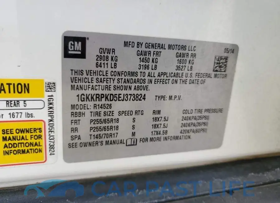 1GKKRPKD5EJ373824# 14