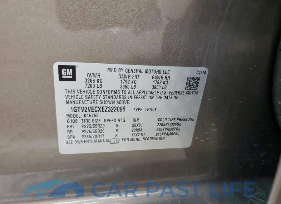1GTV2VECXEZ322096# 12