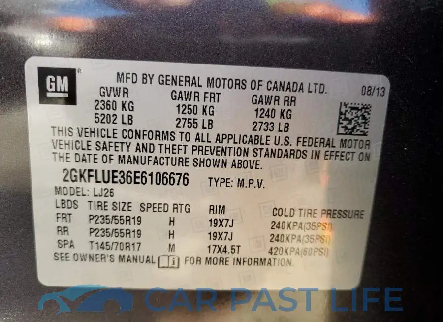 2GKFLUE36E6106676# 13